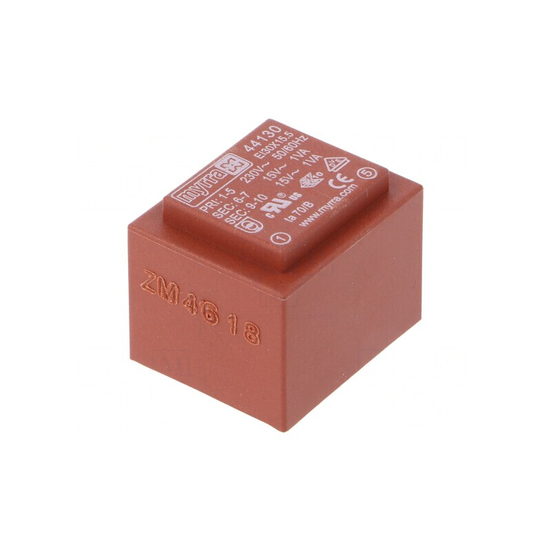 Transformator încapsulat 2VA 230VAC 15V PCB | Electronic-mag.ro | Componente Electronice