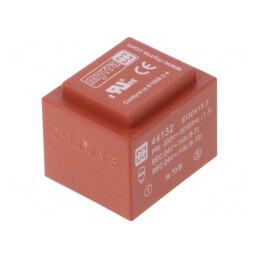 Transformator încapsulat 2VA 230VAC 24V PCB | Electronic-mag.ro | Componente Electronice