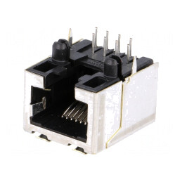 Soclu RJ45 8P8C pentru PCB THT