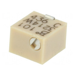 Potentiometru Multitura 100Ω 250mW SMD Vertical | Electronic-mag.ro | Componente Electronice