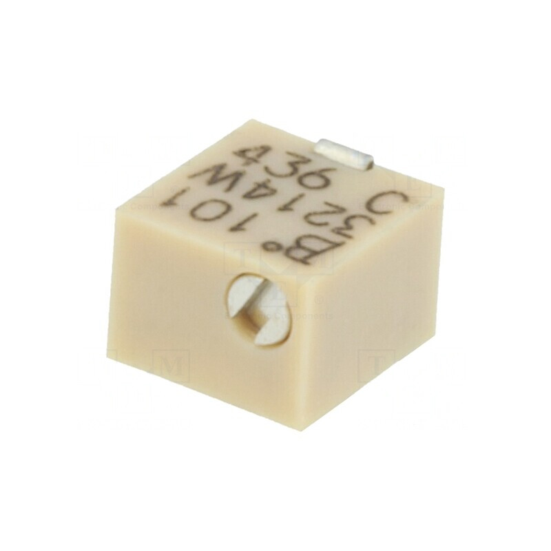 Potentiometru Multitura 100Ω 250mW SMD Vertical | Electronic-mag.ro | Componente Electronice