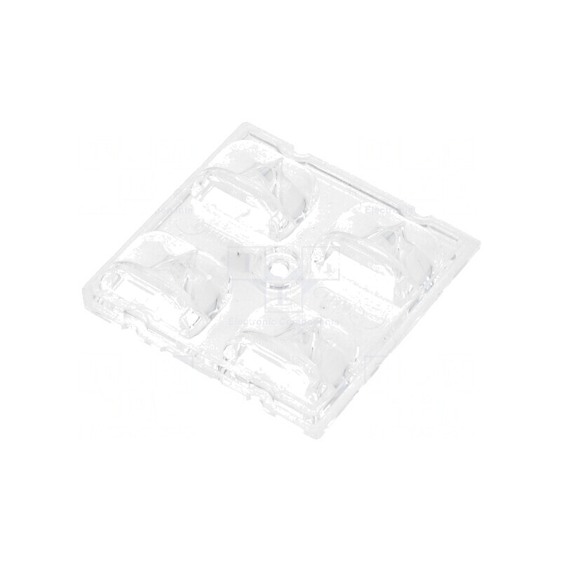 Lentilă LED Pătrată Transparentă pentru XP-G2/XP-L/XT-E | Electronic-mag.ro | Componente Electronice