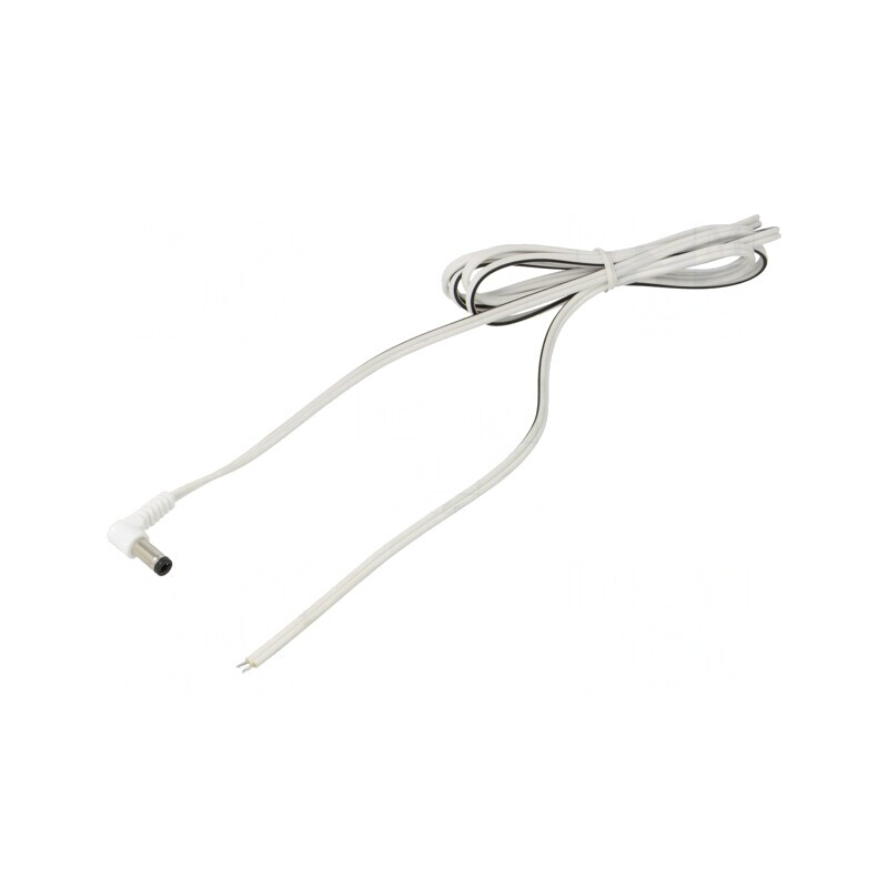 Cablu Alimentare DC Mufă Unghi 5,5/2,5 Alb 1,5m | Electronic-mag.ro | Componente Electronice Cablu Alimentare DC Mufă Unghi 5,5/2,5 Alb 1,5m | Electronic-mag.ro | Componente Electronice