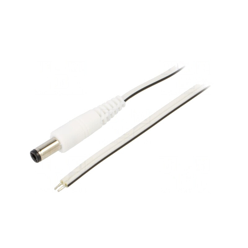 Cablu Alb 2x0,5mm2 cu Mufă DC 5,5/2,5 1,5m | Electronic-mag.ro | Componente Electronice Cablu Alb 2x0,5mm2 cu Mufă DC 5,5/2,5 1,5m | Electronic-mag.ro | Componente Electronice