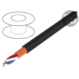 Cablu microfon HELUSOUND negru -25÷70°C | Electronic-mag.ro | Componente Electronice