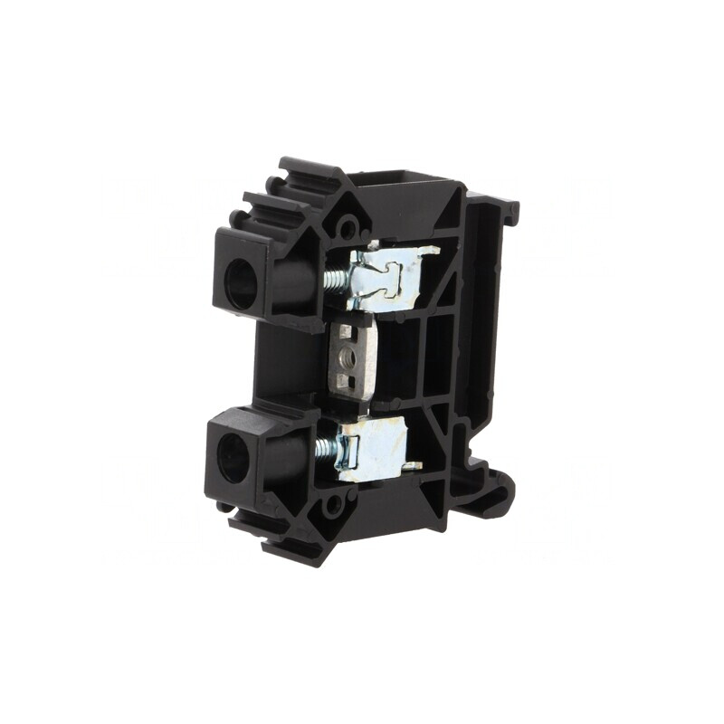 Terminal Îmbinare Șine 0.5-16mm2 1 Pista 2 Borne Negru TS35 | Electronic-mag.ro | Componente Electronice