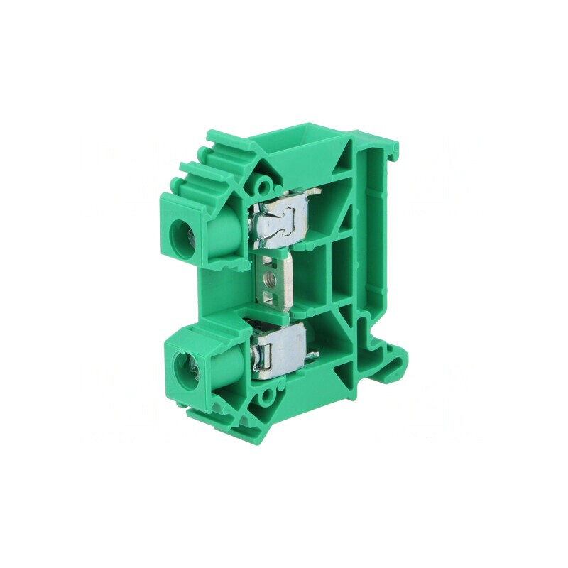 Terminal de Îmbinare Verde 0.5-16mm2 Piste 1 Borne 2 TS35 | Electronic-mag.ro | Componente Electronice