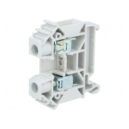 Conector Șine 0,5-16mm2 1 Pista 2 Borne Gri 10mm | Electronic-mag.ro | Componente Electronice