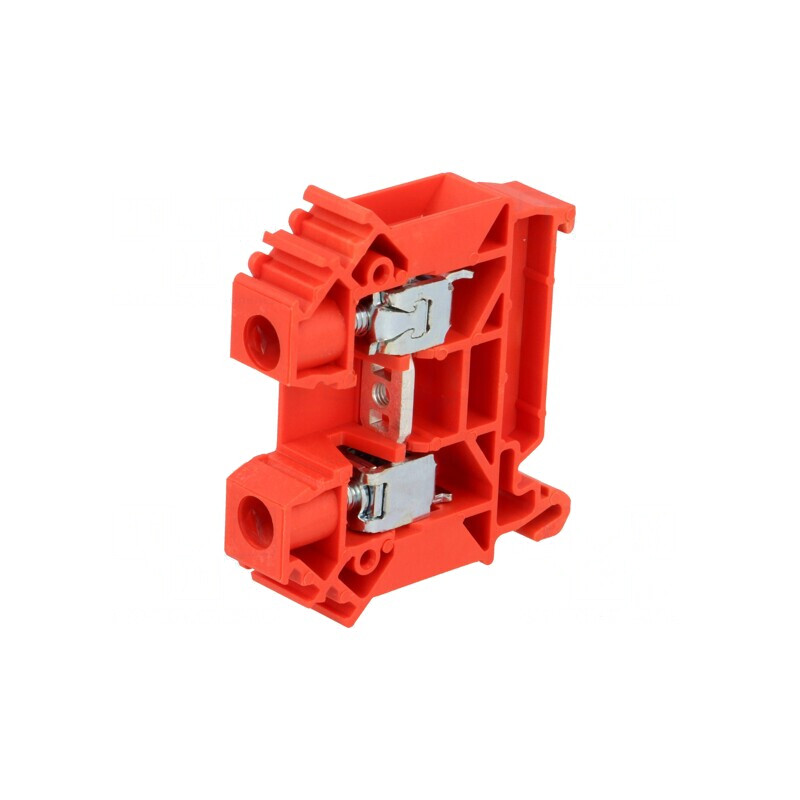 Conector Îmbinare Șine 0,5-16mm² 2 Borne Roșu TS35 | Electronic-mag.ro | Componente Electronice