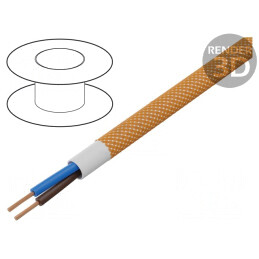 Cablu Electric Rotund 2x0.75mm² Cu PVC Textil 300V | Electronic-mag.ro | Componente Electronice