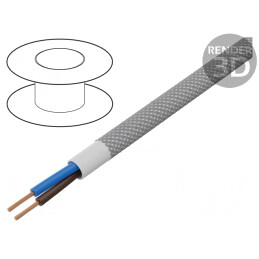 Cablu Electric Rotund Cupru 2x0.75mm PVC Gri