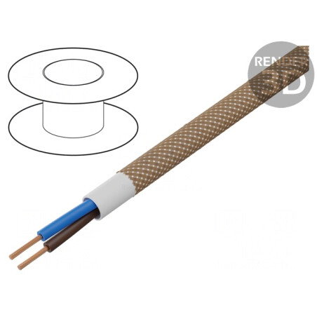 Cablu Electic Rotund Textil 2x0,75mm2 300V | Electronic-mag.ro | Componente Electronice