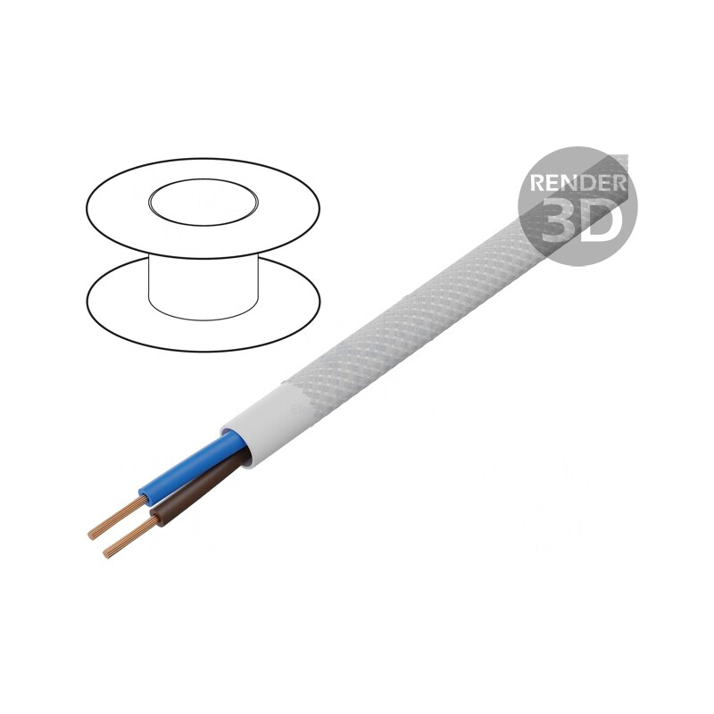 Cablu Electric Rotund 2x0,75mm PVC Alb | Electronic-mag.ro | Componente Electronice
