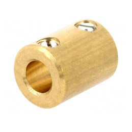 Adapter alamă 6mm arămie | Electronic-mag.ro | Componente Electronice