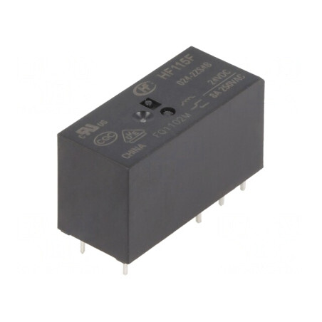 Releu Electromagnetic DPDT 24VDC 8A PCB | Electronic-mag.ro | Componente Electronice