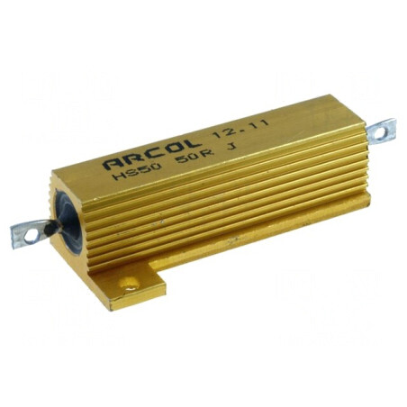 Rezistor Bobinat cu Radiator 50Ω 50W ±5% | Electronic-mag.ro | Componente Electronice