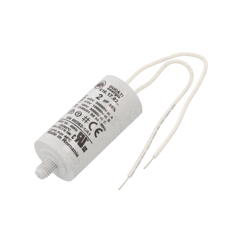 Condensator pentru Motoare 2uF 425VAC | Electronic-mag.ro | Componente Electronice