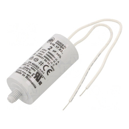 Condensator pentru Motoare 2uF 425VAC | Electronic-mag.ro | Componente Electronice