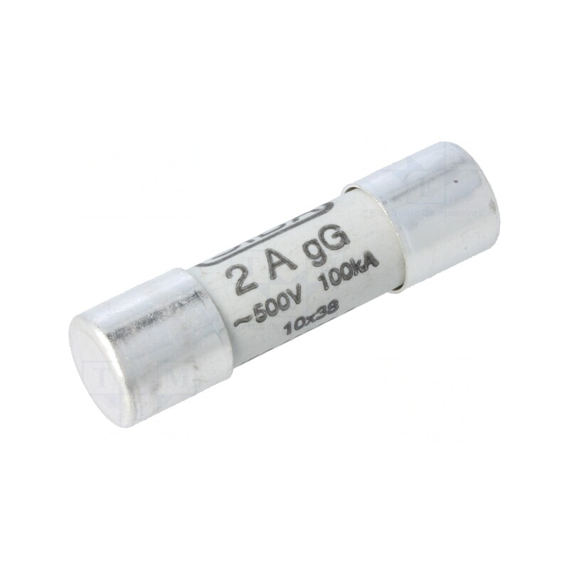 Siguranță gG 2A 500VAC 10,3x38mm | Electronic-mag.ro | Componente Electronice