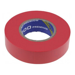 Bandă electroizolantă roșie 19mm x 18m | Electronic-mag.ro | Componente Electronice