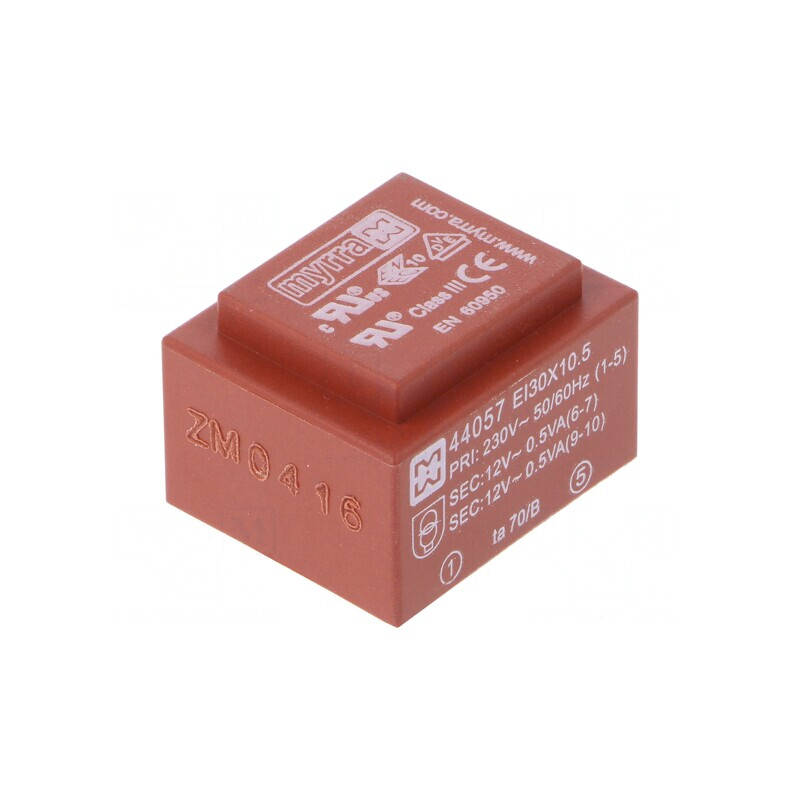 Transformator Încapsulat 1VA 230V-12V PCB | Electronic-mag.ro | Componente Electronice