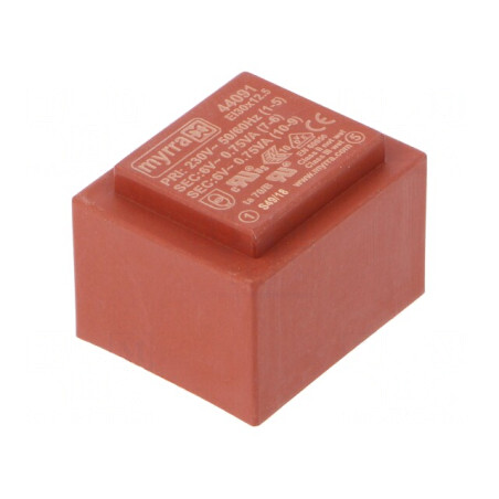 Transformator încapsulat 1,5VA 230VAC 6V PCB | Electronic-mag.ro | Componente Electronice