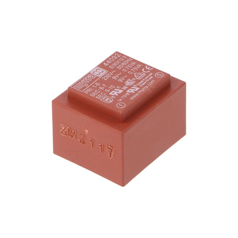 Transformator încapsulat 1,5VA 230V 9V PCB | Electronic-mag.ro | Componente Electronice