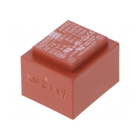 Transformator încapsulat 1,5VA 230V 9V PCB | Electronic-mag.ro | Componente Electronice
