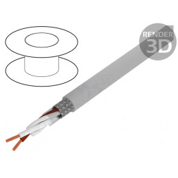Cablu Ecranat Cupru Cositorit 1x2x0,5mm2 | Electronic-mag.ro | Componente Electronice