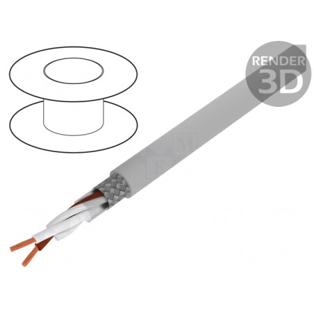 Cablu Ecranat Cupru Cositorit 1x2x0,5mm2 | Electronic-mag.ro | Componente Electronice