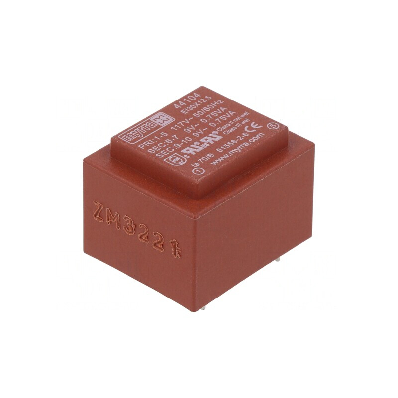 Transformator încapsulat 1,5VA 117VAC 9V 83mA PCB | Electronic-mag.ro | Componente Electronice