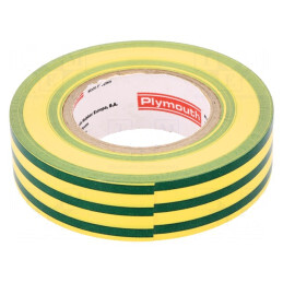 Bandă Electroizolantă Galben-Verde 19mm x 20m | Electronic-mag.ro | Componente Electronice