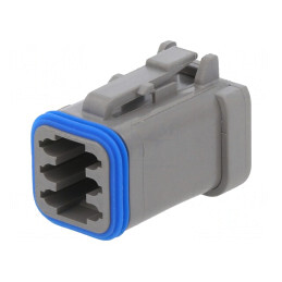 Conector Cabluri PX0 Mamă 6 PIN Gri IP68 | Electronic-mag.ro | Componente Electronice