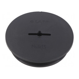 Capac de protecție poliamidă neagră IP68 M63 | Electronic-mag.ro | Componente Electronice
