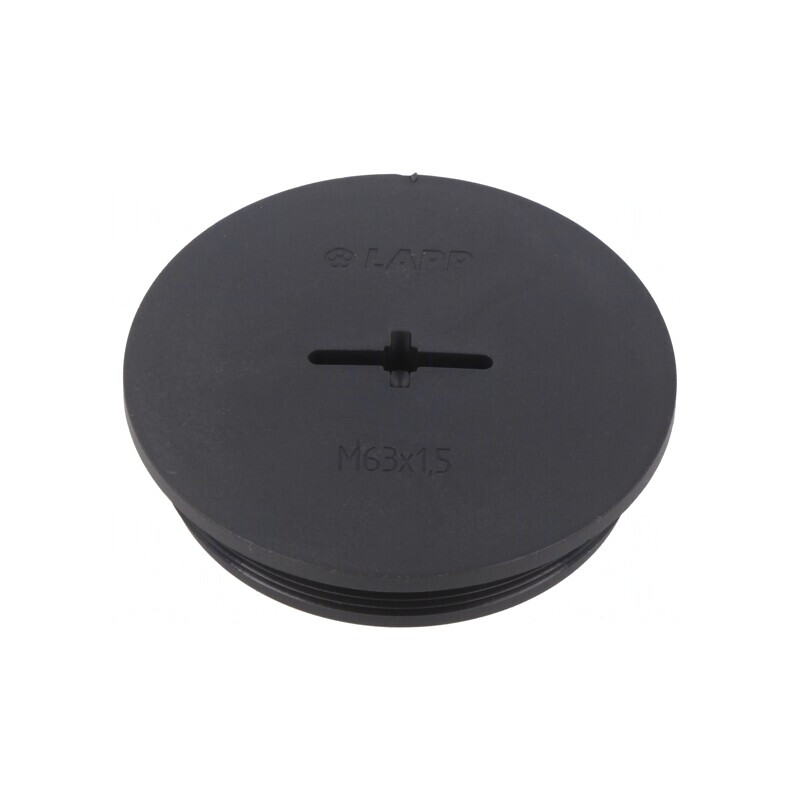 Capac de protecție poliamidă neagră IP68 M63 | Electronic-mag.ro | Componente Electronice