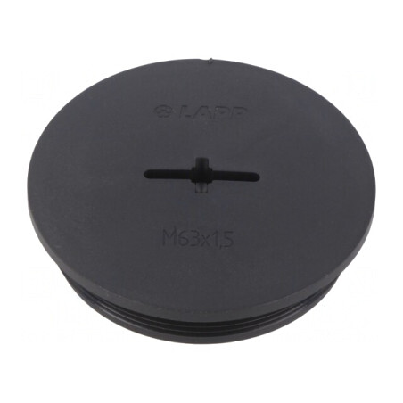 Capac de protecție poliamidă neagră IP68 M63 | Electronic-mag.ro | Componente Electronice