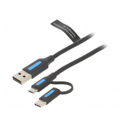 Cablu USB 2.0 Multifuncțional 0,25m | Electronic-mag.ro | Componente Electronice