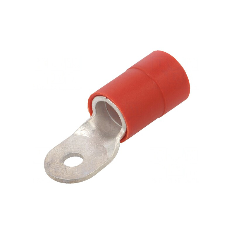 Vârf Inelar Crimpat M8 8,5mm 95mm2 Izolat Roșu | Electronic-mag.ro | Componente Electronice