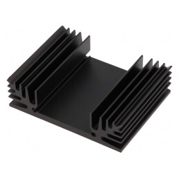 Radiator Extrudat TO3 Negru 50x65x18mm 4,9K/W | Electronic-mag.ro | Componente Electronice
