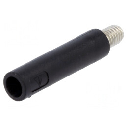 Soclu Banană 4mm Negru 32A 1kVAC | Electronic-mag.ro | Componente Electronice