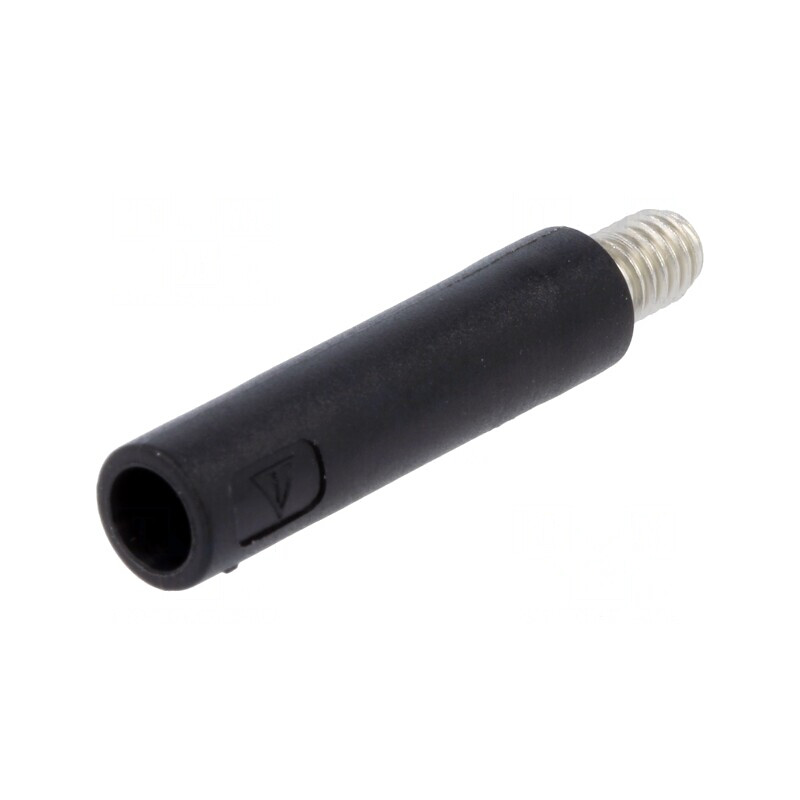 Soclu Banană 4mm Negru 32A 1kVAC | Electronic-mag.ro | Componente Electronice