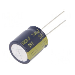 Condensator Electrolitic Low ESR 3300uF 25V Ø18x20mm | Electronic-mag.ro | Componente Electronice
