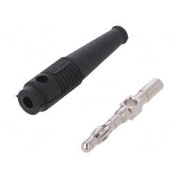 Mufă Banană 4mm Neagră 32A | Electronic-mag.ro | Componente Electronice