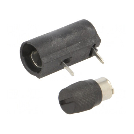 Clemă Siguranțe Cilindrice 5x20mm 6.3A Poliamidă | Electronic-mag.ro | Componente Electronice
