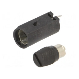 Clemă Siguranțe Cilindrice 5x20mm 6,3A Poliamidă 6.6 | Electronic-mag.ro | Componente Electronice