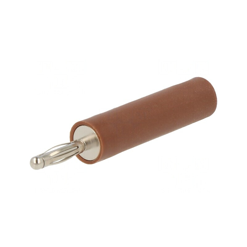 Adaptor Banană 2mm 10A 70VDC Maro | Electronic-mag.ro | Componente Electronice