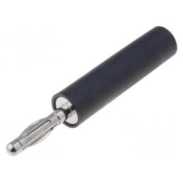 Adaptor Conector Banană Negru 2,4mm 70VDC 10A | Electronic-mag.ro | Componente Electronice