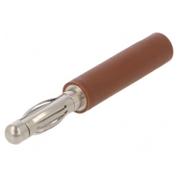 Adaptor Banană 4mm la 2mm 10A Maro | Electronic-mag.ro | Componente Electronice