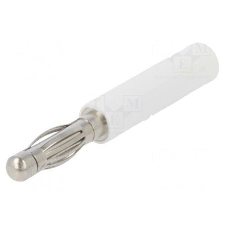 Adaptor Banană 4mm la 2mm 10A Alb | Electronic-mag.ro | Componente Electronice