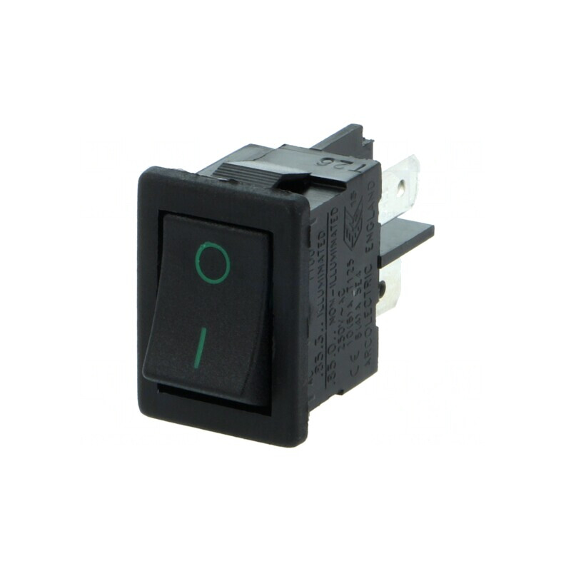 "Comutator Rocker SPST ON-OFF 10A/250V Negru-Verde" | Electronic-mag.ro | Componente Electronice "Comutator Rocker SPST ON-OFF 10A/250V Negru-Verde" | Electronic-mag.ro | Componente Electronice